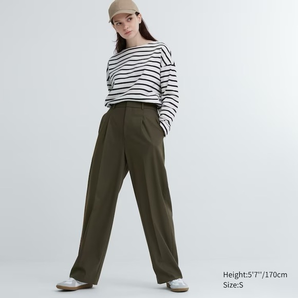 PLEATED WIDE PANTS - Picture 5 of 11